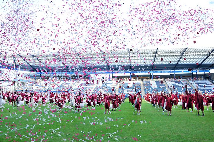 2020 Graduation Hat Toss