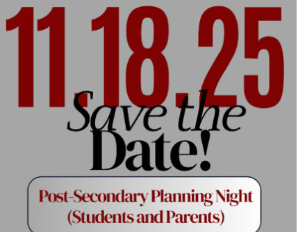Post-Secondary Night — Save the date